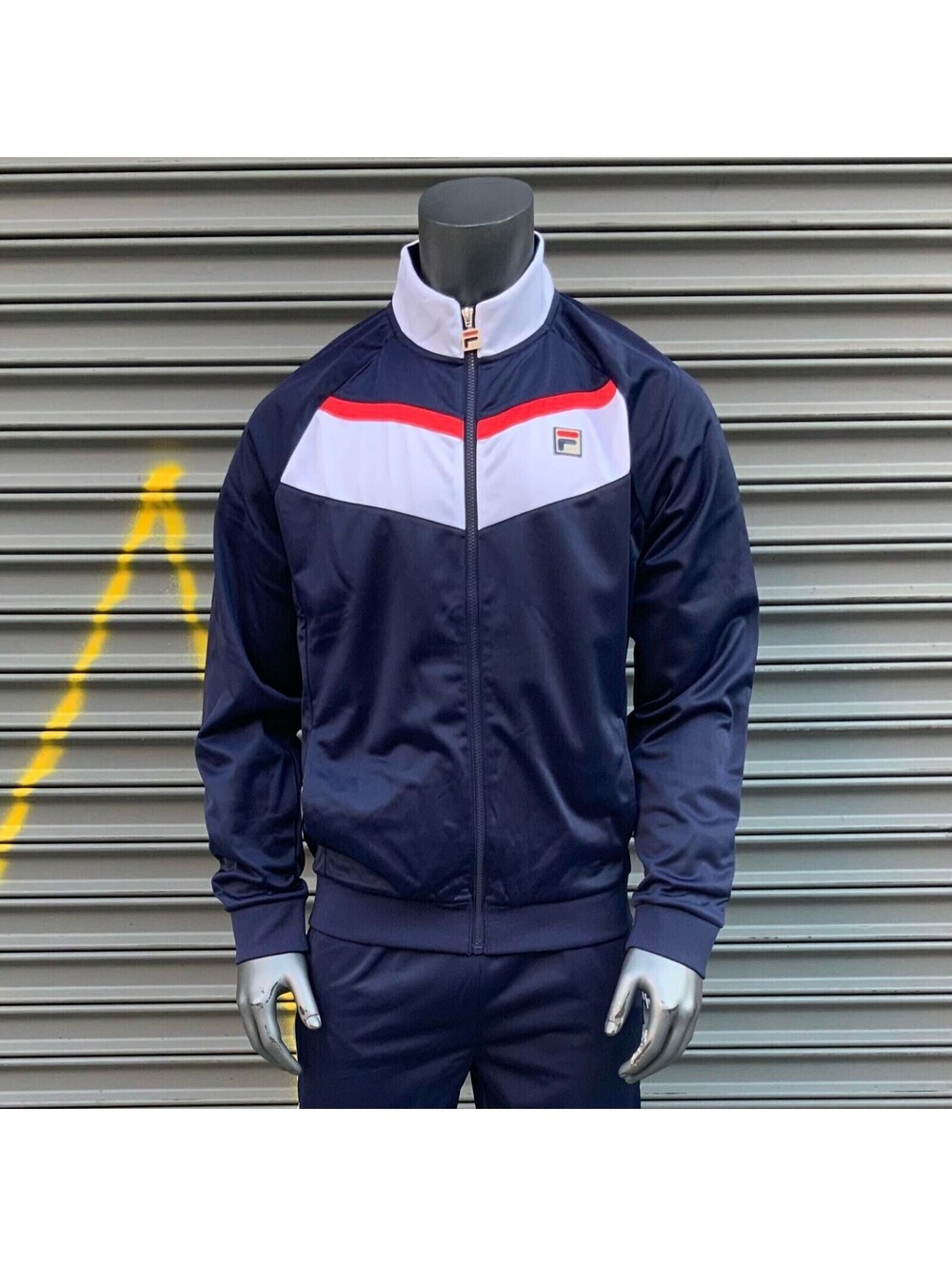 Men's Fila Navy | White | Red Track Jacket